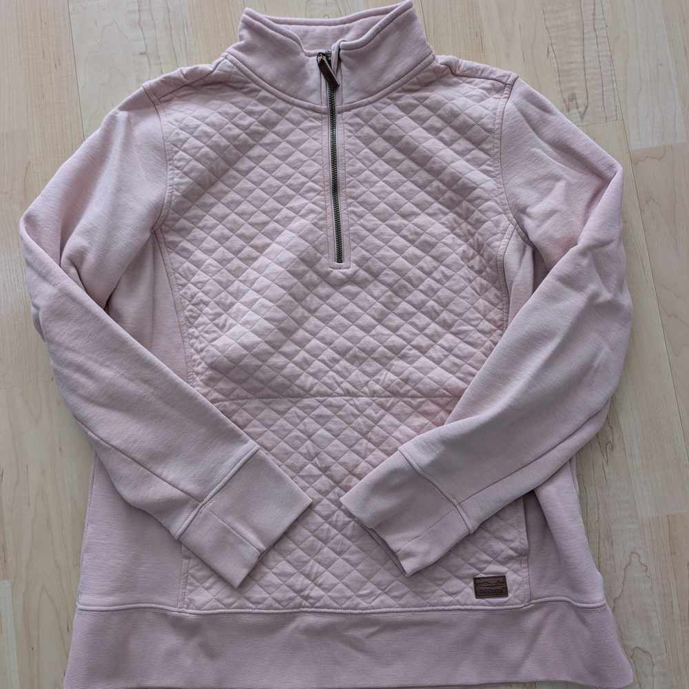 Women's Pink Quilted Pullover Top